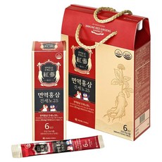 JEIL 韓國產6年根紅蔘濃縮飲隨身包 30條入, 1個, 360ml