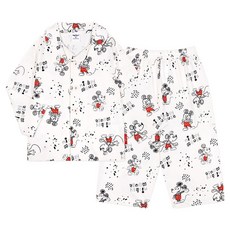 뉴키즈온 몰리멜리프렌즈 아동용 디즈니 미키마우스 모노톤 무드 파자마 상하의 세트