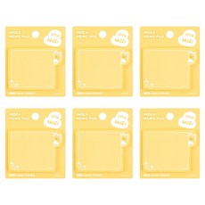 카카오프렌즈 리틀프렌즈 러블리 인덱스 점착 메모지, 무지, 40매, 6개