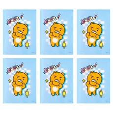 카카오프렌즈 세이치즈 2포켓 파일, 6개, 라이언 6개, 라이언