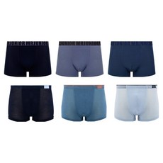 Mrjunior 青少年人造絲學生四角褲6件組 MD_41set