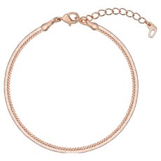 엘르악세사리 여성용 헤링본 레이어드 팔찌 ELBRBB100