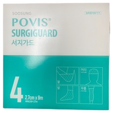 POVIS 서지가드 신축성 망붕대 4호 2.7cm x 8m, 1롤, 1개