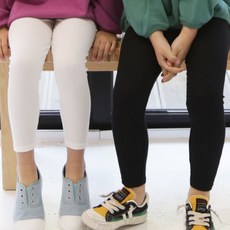 Playmall 兒童修身羅紋彈性內搭褲 2件組