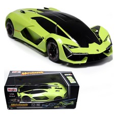 Maisto Motosound 1:24 藍寶堅尼 Terzo Millennio 綠色 聲光汽車玩具, 1個, 單品