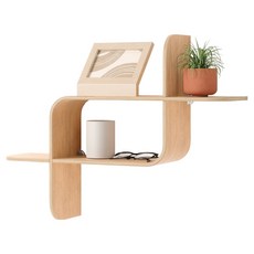 UMBRA Montage壁掛式收納架, 1個, 原木