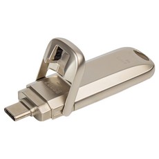 Axxen 便攜式 2000MB/s 超高速 Type C 金屬外接 PSSD PS20, 銀色, 256GB