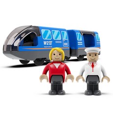 Mykafort 都市型電動列車藍線可動玩具, 1個, 藍線