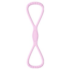 블럭마트 실리콘 8자형 스트레칭 요가밴드, 퍼플, 1개