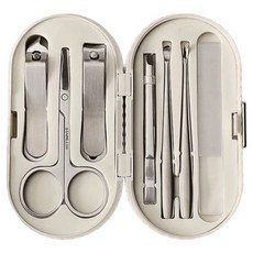 Pritoo 法式指甲剪7件組, 奶油白, 1組