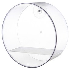 FAmILyLIFE 生活 無痕壁掛圓形展示盒 A-462-T 全透明, 1個