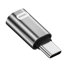 Neon 台灣霓虹 Type-C公轉Lightning母 35W 超級快充轉接頭, 1個, 28.2mm, 銀色