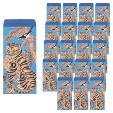 yulart 民畫禮金袋, 天藍鵲虎圖, 20個