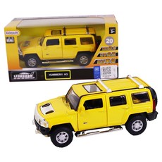 kidmate 孩子王 20 Hummer H3 1 : 32 合金車 68321-1 黃色, 1個