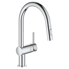 GROHE Minta C 抽拉式雙功能廚房水槽水龍頭 鍍鉻 32321002, 1個
