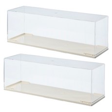 FAmILyLIFE 生活 長形透明展示盒 A-464-2, 2個