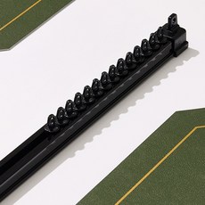 home de-reve 低噪音電著塗層窗簾軌道, 黑色