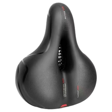 Prodik 雙層彈簧緩衝自行車座墊, 1個, 黑紅色