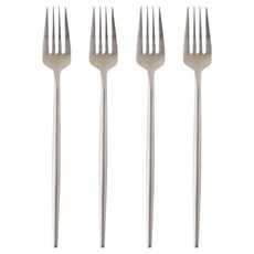 JUST HOME 銀曦304不鏽鋼餐叉 4件組 7019-01A, 1套, 單一顏色