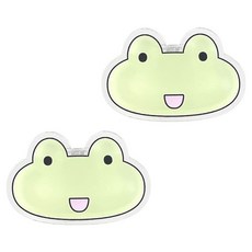 Dona&Deco Dona與朋友們 可愛朋友們 壓克力磁鐵夾 037, 2個, 青蛙
