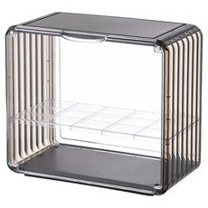 FAmILyLIFE 生活 包包公仔雙層磁吸門展示盒 A-503-BW 透明咖, 1個