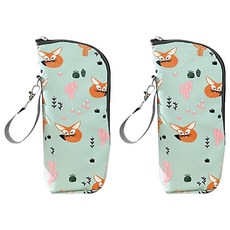 Market Pio 戶外野餐卡通人物水瓶保冷袋, 款式2, 2個