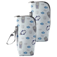 Market Pio 戶外野餐卡通人物水瓶保冷袋, 款式1, 2個