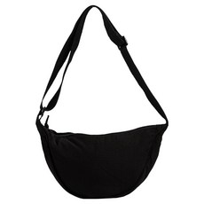 Apilco 旅行用迷你半月形斜揹包, 黑色