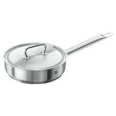 ZWILLING 雙人 電磁爐適用 Twin Classic SIGMA Classic底座18/10不鏽鋼單柄燉煎鍋 附蓋 2.7L, 24cm, 1個