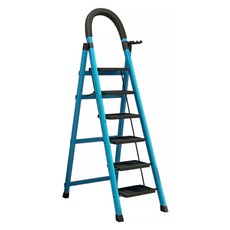 小麥購物 多功能加厚可折疊伸縮便攜人字梯 L1459 藍色六步梯, 1個