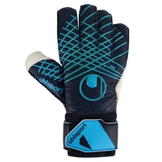 uhlsport Focus K Soft Flex Frame 守門員手套 UHL-101133601K, 1個, 白色 + 藍色 + 黑色
