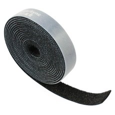 PowerSync 群加 雙面魔鬼氈理線帶 AMSDG0050A 5m x 15mm 黑色, 1個