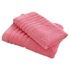 SHING LONG TEXTILE 台灣興隆毛巾 極簡美國棉毛巾 100g 精梳棉, 2條, 甜心粉