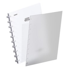 모트모트 B5 기본 바인더 다이어리 플래너 노트 DIY 10공, 화이트, 1개