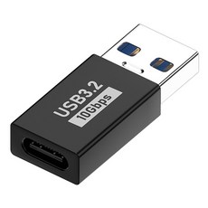 Neon 台灣霓虹 Type-C母轉USB-A公轉接頭, 黑色, 1個