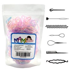 媽咪髮帶 髮圈 100g + 髮型造型7件組