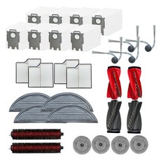 Office Store 耗材 灰塵濾網 主刷 拖布補充包 清洗 邊刷 集塵袋, 1套, 石頭 S9 Maxv Ultra