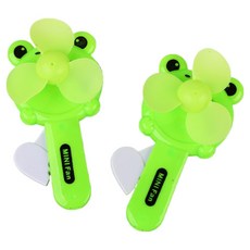 KODACHIEF 무전력의 개구리 수동선풍기 6 x 11.8 cm, 2개