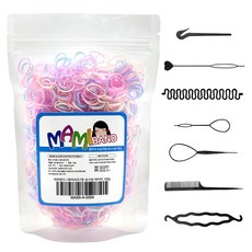 媽咪髮帶 髮圈 100g + 髮型造型 7件組