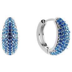 Monograph 女用 Carol 銀針 派對 圓環 一鍵式 方晶鋯石 耳環 飾品 鍍金 耳環 MGER0405