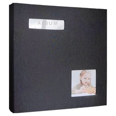 Eumes 自黏式相簿, 黑色, 20張