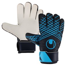 uhlsport Focus K Starter Soft GK守門員手套 UHL-101133801K, 1個, 白色 + 藍色 + 黑色