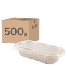 萬福 植纖單格橢圓餐盒 850ml, 50個裝, 10套