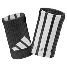 adidas 愛迪達 Fitness 護腕 2入, 1個, 黑色 + 白色