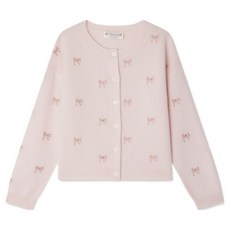 Bonpoint 女童款羊絨開襟衫 W05GCAK00011