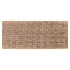 AFAMIC 艾法 仿棉麻滌綸橡膠廚房吸水玄關刮泥腳踏墊, 卡其色, 1個