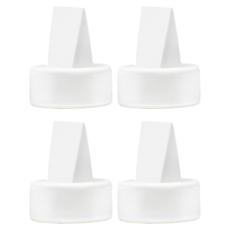 maymom 電動吸乳器專用配件4件組 Avent/優合部分機型適用, 1套, 白色鴨嘴 4個