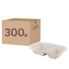 萬福 植纖雙格長方餐盒 F 750ml, 50個裝, 6套