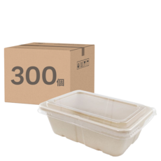 萬福 植纖方形餐盒 750ml, 50個裝, 6套