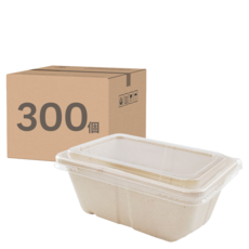 萬福 植纖方形餐盒 950ml, 50個裝, 6套